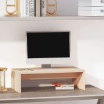 vidaXL Stand pentru monitor, 50x27x15 cm, lemn masiv de pin vidaXL Stand pentru monitor, 50x27x15 cm, lemn masiv de pin