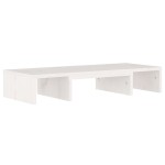 vidaXL Stand pentru monitor, alb, 60x24x10,5 cm, lemn masiv de pin vidaXL Stand pentru monitor, alb, 60x24x10,5 cm, lemn masiv de pin