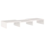 vidaXL Stand pentru monitor, alb, 60x24x10,5 cm, lemn masiv de pin vidaXL Stand pentru monitor, alb, 60x24x10,5 cm, lemn masiv de pin