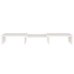 vidaXL Stand pentru monitor, alb, 60x24x10,5 cm, lemn masiv de pin vidaXL Stand pentru monitor, alb, 60x24x10,5 cm, lemn masiv de pin