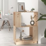 vidaXL Bibliotecă/Separator cameră, 51x25x70 cm lemn masiv pin vidaXL Bibliotecă/Separator cameră, 51x25x70 cm lemn masiv pin