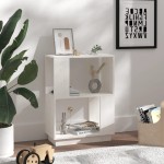 vidaXL Bibliotecă/Separator cameră, alb, 51x25x70 cm lemn masiv pin