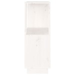 vidaXL Bibliotecă/Separator cameră, alb, 51x25x70 cm lemn masiv pin