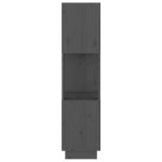 vidaXL Bibliotecă/Separator cameră, gri, 51x25x101 cm lemn masiv pin