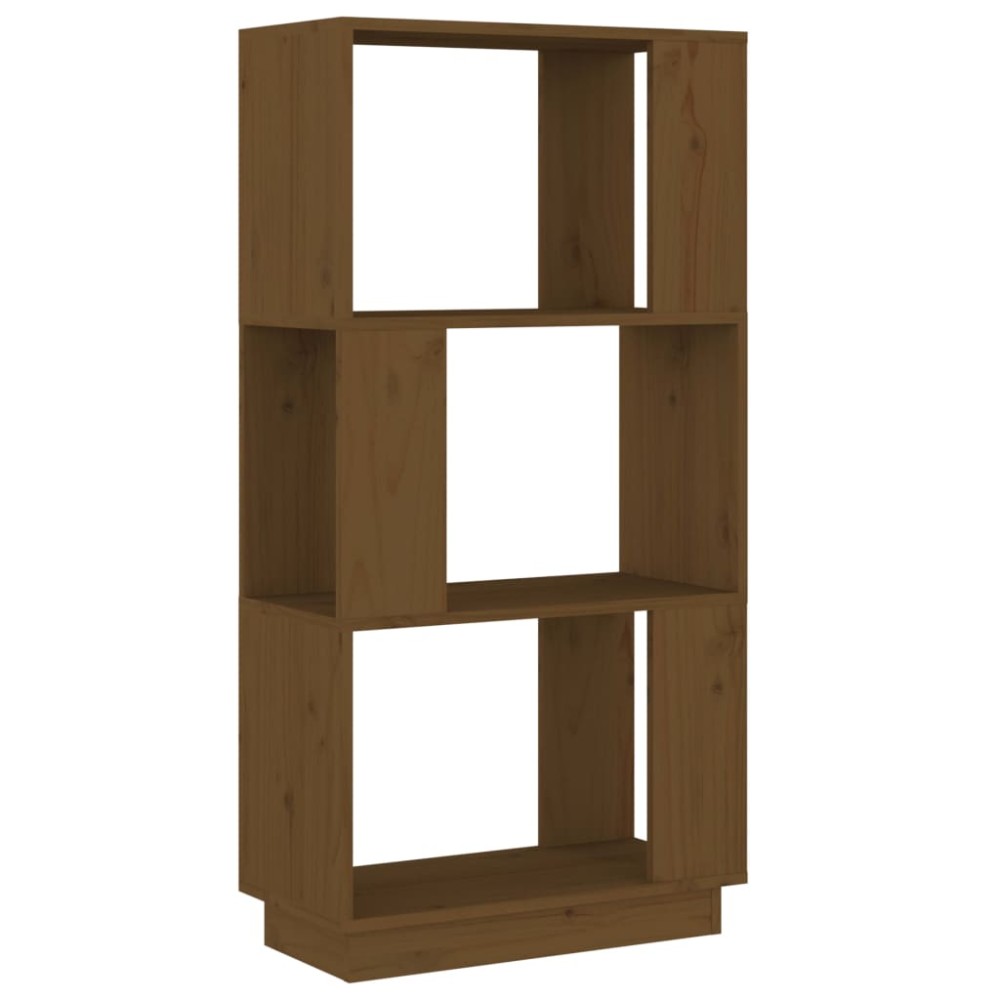 vidaXL Bibliotecă/Separator cameră maro miere 51x25x101 cm lemn pin