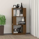 vidaXL Bibliotecă/Separator cameră maro miere 51x25x101 cm lemn pin vidaXL Bibliotecă/Separator cameră maro miere 51x25x101 cm lemn pin