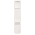vidaXL Bibliotecă/Separator cameră, alb, 51x25x132 cm lemn masiv pin