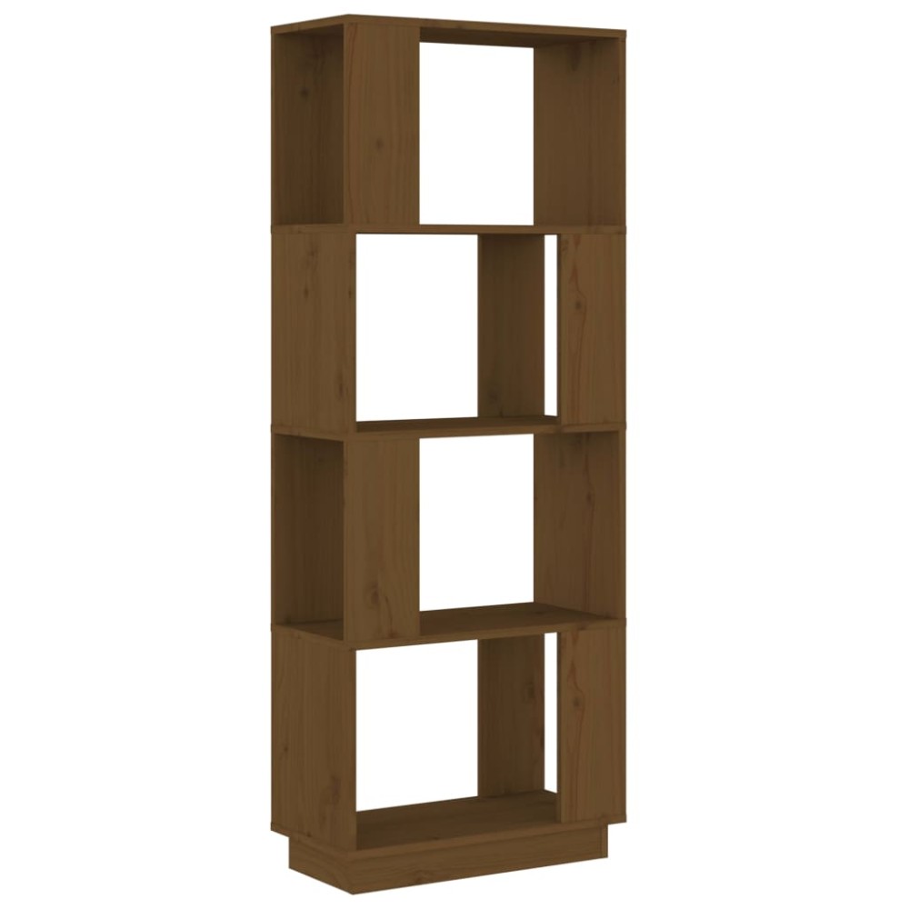 vidaXL Bibliotecă/Separator cameră maro miere 51x25x132 cm lemn pin