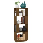 vidaXL Bibliotecă/Separator cameră maro miere 51x25x132 cm lemn pin vidaXL Bibliotecă/Separator cameră maro miere 51x25x132 cm lemn pin