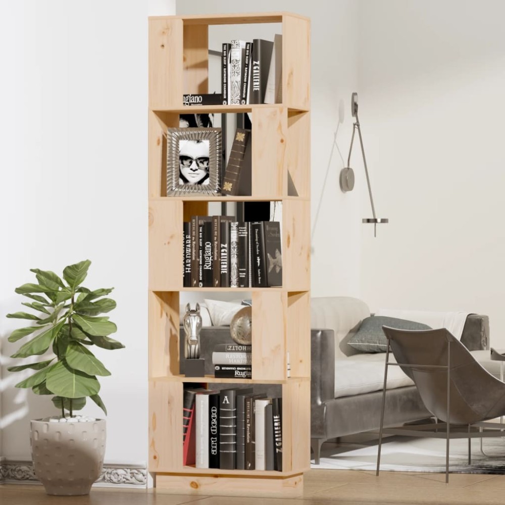 vidaXL Bibliotecă/Separator cameră, 51x25x163,5 cm lemn masiv pin