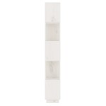 vidaXL Bibliotecă/Separator cameră, alb, 51x25x163,5 cm lemn masiv pin