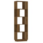 vidaXL Bibliotecă/Separator cameră maro miere, 51x25x163,5 cm lemn pin