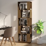 vidaXL Bibliotecă/Separator cameră maro miere, 51x25x163,5 cm lemn pin