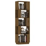 vidaXL Bibliotecă/Separator cameră maro miere, 51x25x163,5 cm lemn pin