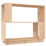 vidaXL Bibliotecă/Separator cameră, 80x25x70 cm, lemn masiv pin