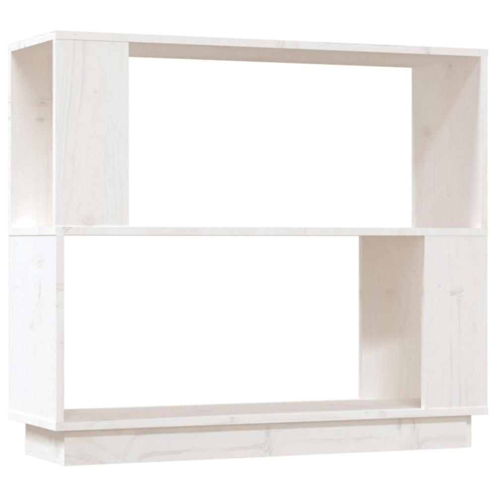 vidaXL Bibliotecă/Separator cameră, alb, 80x25x70 cm lemn masiv pin
