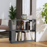 vidaXL Bibliotecă/Separator cameră, gri, 80x25x70 cm lemn masiv pin vidaXL Bibliotecă/Separator cameră, gri, 80x25x70 cm lemn masiv pin
