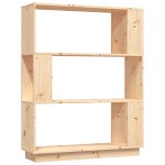 vidaXL Bibliotecă/Separator cameră, 80x25x101 cm, lemn masiv pin vidaXL Bibliotecă/Separator cameră, 80x25x101 cm, lemn masiv pin