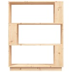 vidaXL Bibliotecă/Separator cameră, 80x25x101 cm, lemn masiv pin vidaXL Bibliotecă/Separator cameră, 80x25x101 cm, lemn masiv pin