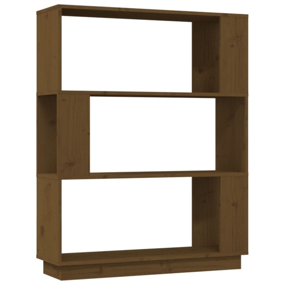 vidaXL Bibliotecă/Separator cameră, maro miere, 80x25x101 cm, lemn