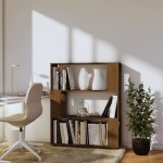 vidaXL Bibliotecă/Separator cameră, maro miere, 80x25x101 cm, lemn vidaXL Bibliotecă/Separator cameră, maro miere, 80x25x101 cm, lemn