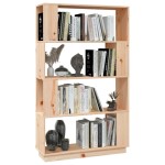 vidaXL Bibliotecă/Separator cameră, 80x25x132 cm lemn masiv pin vidaXL Bibliotecă/Separator cameră, 80x25x132 cm lemn masiv pin