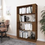 vidaXL Bibliotecă/Separator cameră maro miere, 80x25x132 cm lemn pin