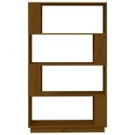 vidaXL Bibliotecă/Separator cameră maro miere, 80x25x132 cm lemn pin