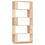 vidaXL Bibliotecă/Separator cameră, 80x25x132 cm lemn masiv pin vidaXL Bibliotecă/Separator cameră, 80x25x132 cm lemn masiv pin