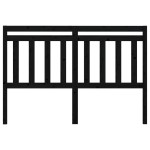 vidaXL Tăblie de pat, negru, 146x4x100 cm, lemn masiv de pin vidaXL Tăblie de pat, negru, 146x4x100 cm, lemn masiv de pin