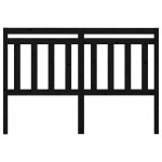 vidaXL Tăblie de pat, negru, 166x4x100 cm, lemn masiv de pin