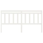 vidaXL Tăblie de pat, alb, 186x4x100 cm, lemn masiv de pin