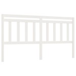 vidaXL Tăblie de pat, alb, 206x4x100 cm, lemn masiv de pin vidaXL Tăblie de pat, alb, 206x4x100 cm, lemn masiv de pin
