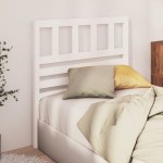 vidaXL Tăblie de pat, alb, 81x4x100 cm, lemn masiv de pin