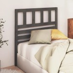 vidaXL Tăblie de pat, gri, 81x4x100 cm, lemn masiv de pin