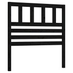 vidaXL Tăblie de pat, negru, 96x4x100 cm, lemn masiv de pin