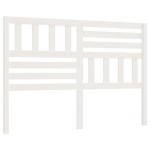 vidaXL Tăblie de pat, alb, 126x4x100 cm, lemn masiv de pin