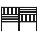 vidaXL Tăblie de pat, negru, 126x4x100 cm, lemn masiv de pin vidaXL Tăblie de pat, negru, 126x4x100 cm, lemn masiv de pin