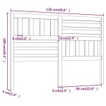 vidaXL Tăblie de pat, negru, 126x4x100 cm, lemn masiv de pin vidaXL Tăblie de pat, negru, 126x4x100 cm, lemn masiv de pin