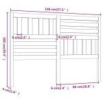 vidaXL Tăblie de pat, maro miere, 146x4x100 cm, lemn masiv de pin vidaXL Tăblie de pat, maro miere, 146x4x100 cm, lemn masiv de pin