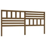 vidaXL Tăblie de pat, maro miere, 186x4x100 cm, lemn masiv de pin