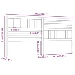 vidaXL Tăblie de pat, alb, 206x4x100 cm, lemn masiv de pin vidaXL Tăblie de pat, alb, 206x4x100 cm, lemn masiv de pin