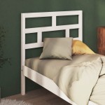 vidaXL Tăblie de pat, alb, 81x4x100 cm, lemn masiv de pin
