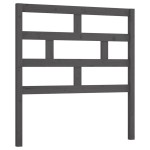 vidaXL Tăblie de pat, gri, 81x4x100 cm, lemn masiv de pin