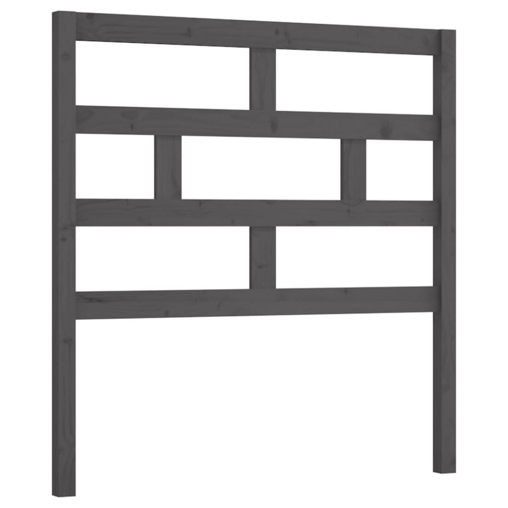 vidaXL Tăblie de pat, gri, 96x4x100 cm, lemn masiv de pin