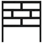 vidaXL Tăblie de pat, negru, 106x4x100 cm, lemn masiv de pin vidaXL Tăblie de pat, negru, 106x4x100 cm, lemn masiv de pin