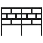 vidaXL Tăblie de pat, negru, 126x4x100 cm, lemn masiv de pin vidaXL Tăblie de pat, negru, 126x4x100 cm, lemn masiv de pin