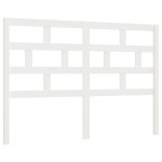 vidaXL Tăblie de pat, alb, 141x4x100 cm, lemn masiv de pin vidaXL Tăblie de pat, alb, 141x4x100 cm, lemn masiv de pin