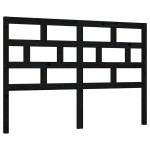 vidaXL Tăblie de pat, negru, 146x4x100 cm, lemn masiv de pin vidaXL Tăblie de pat, negru, 146x4x100 cm, lemn masiv de pin