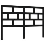 vidaXL Tăblie de pat, negru, 156x4x100 cm, lemn masiv de pin vidaXL Tăblie de pat, negru, 156x4x100 cm, lemn masiv de pin